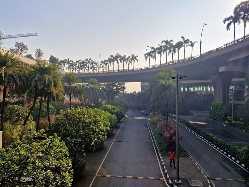 Näkymä Mumbain lentokentältä