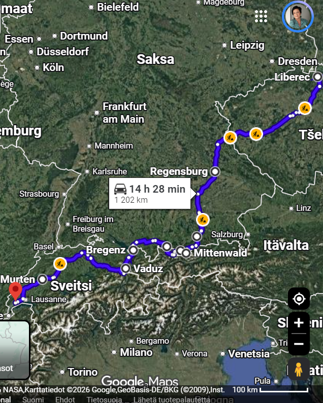 Road Trip Espanjaan Google Maps kartta2